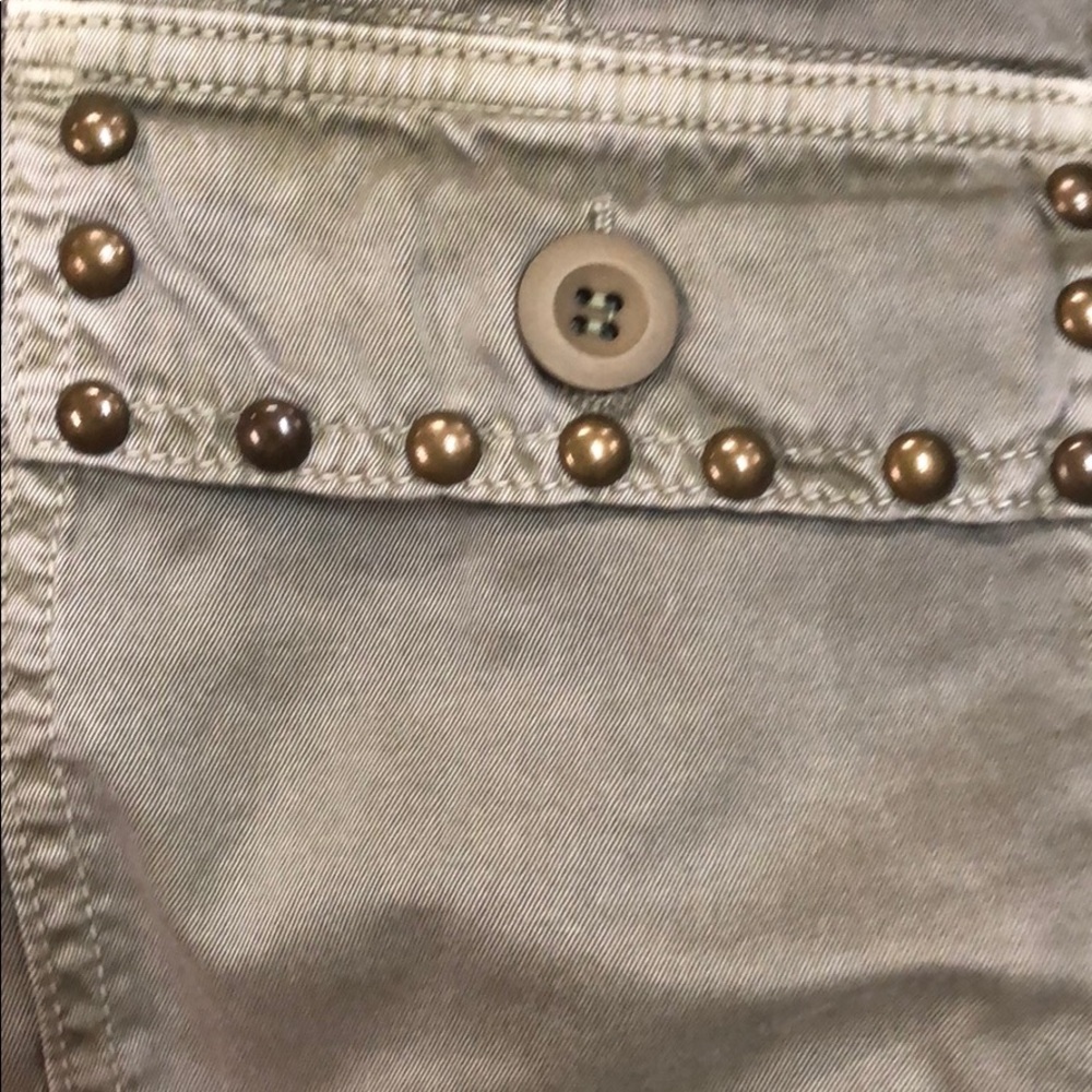 NWT Calvin Rucker Cropped Olive Pants - Picture 5 of 6
